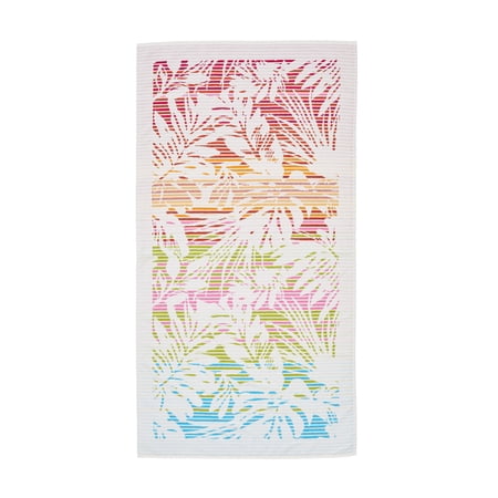 Better Homes & Gardens Sunset Palm Pattern Beach Towel, Size 72”L x 38”W