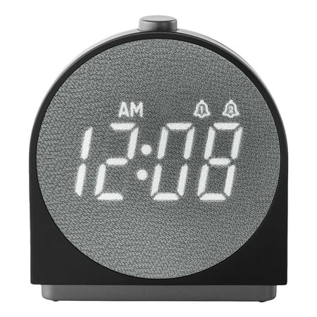 Better Homes & Gardens Super-Fast Charging Digital Alarm Clock with Fabric Display