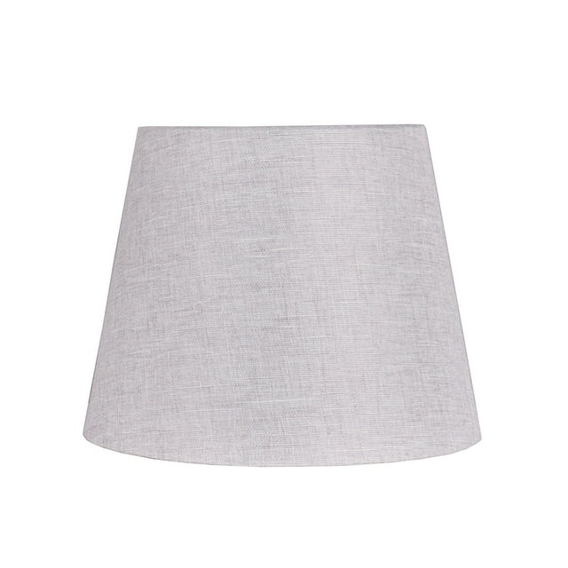 Better Homes & Gardens Tall Gray Linen Fabric Drum Lamp Shade
