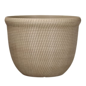 Better Homes & Gardens Tatum 100% Recycled Resin Planter, Khaki Chino, 15.8in x 15.8in x 12in