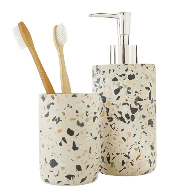 Better Homes & Gardens Terrazzo 2 Piece Bath Accessory Set