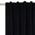 thumbnail image 1 of Better Homes & Gardens Textured Solid Chenille Blackout Single Curtain Panel, Black, 50"W x 95"L, 1 of 11