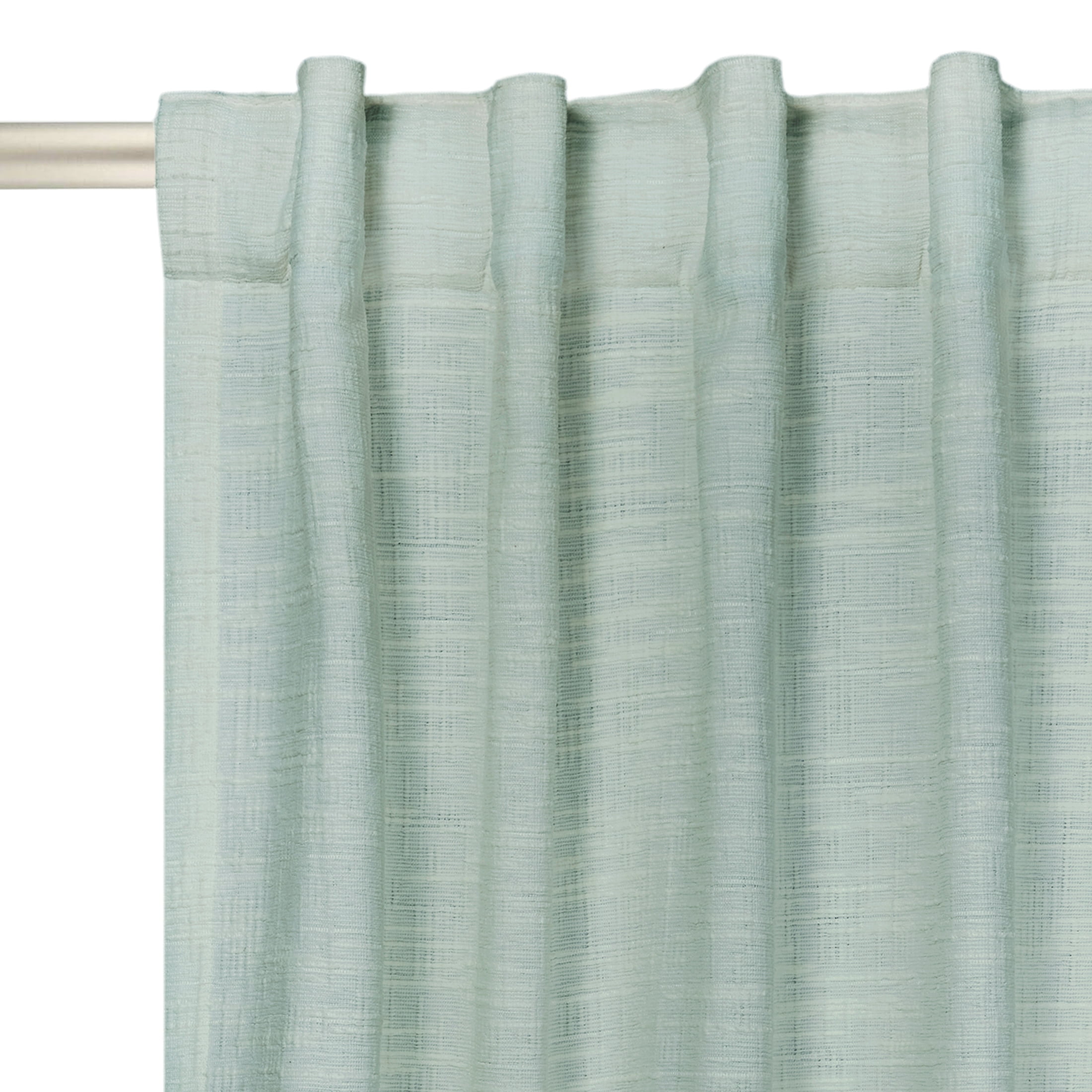 Better Homes & Gardens Textured Solid Chenille Blackout Single Curtain Panel, Green River, 50"W x 95"L