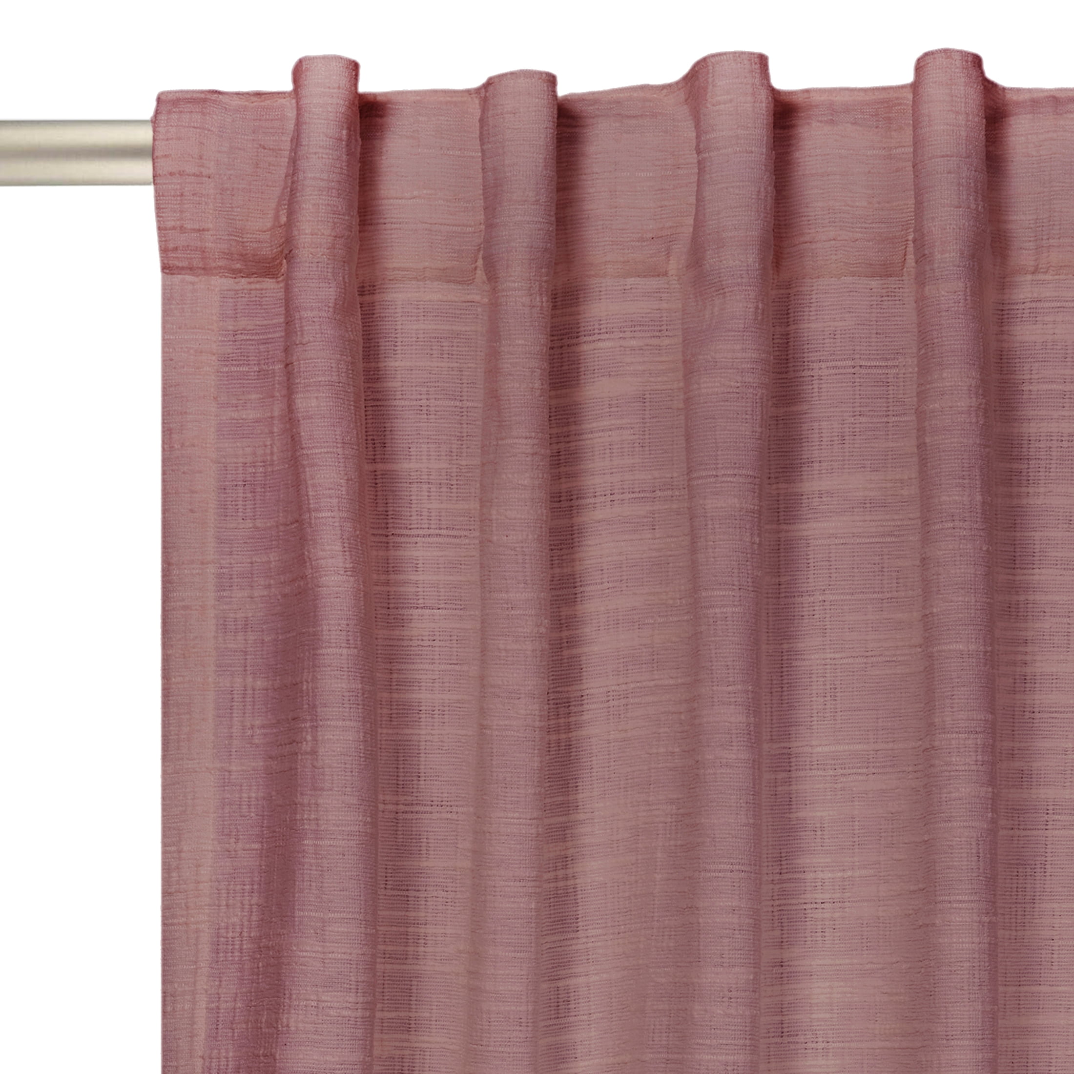 Better Homes & Gardens Textured Solid Chenille Light Filtering Single Curtain Panel, Violet Gem, 50"W x 95"L