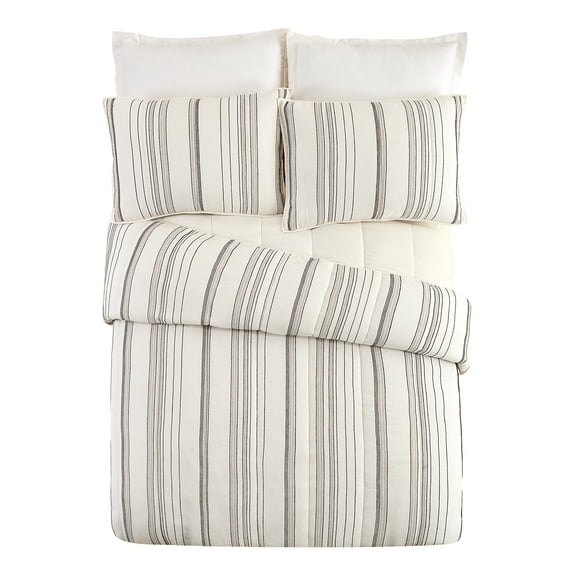 Better Homes & Gardens Ticking Stripe Cotton Quilt, King, All Ages