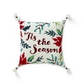 thumbnail image 1 of Better Homes & Gardens 'Tis the Season Outdoor Pillow, 20"x20", Square, Ivory, Single Pillow, 1 of 5