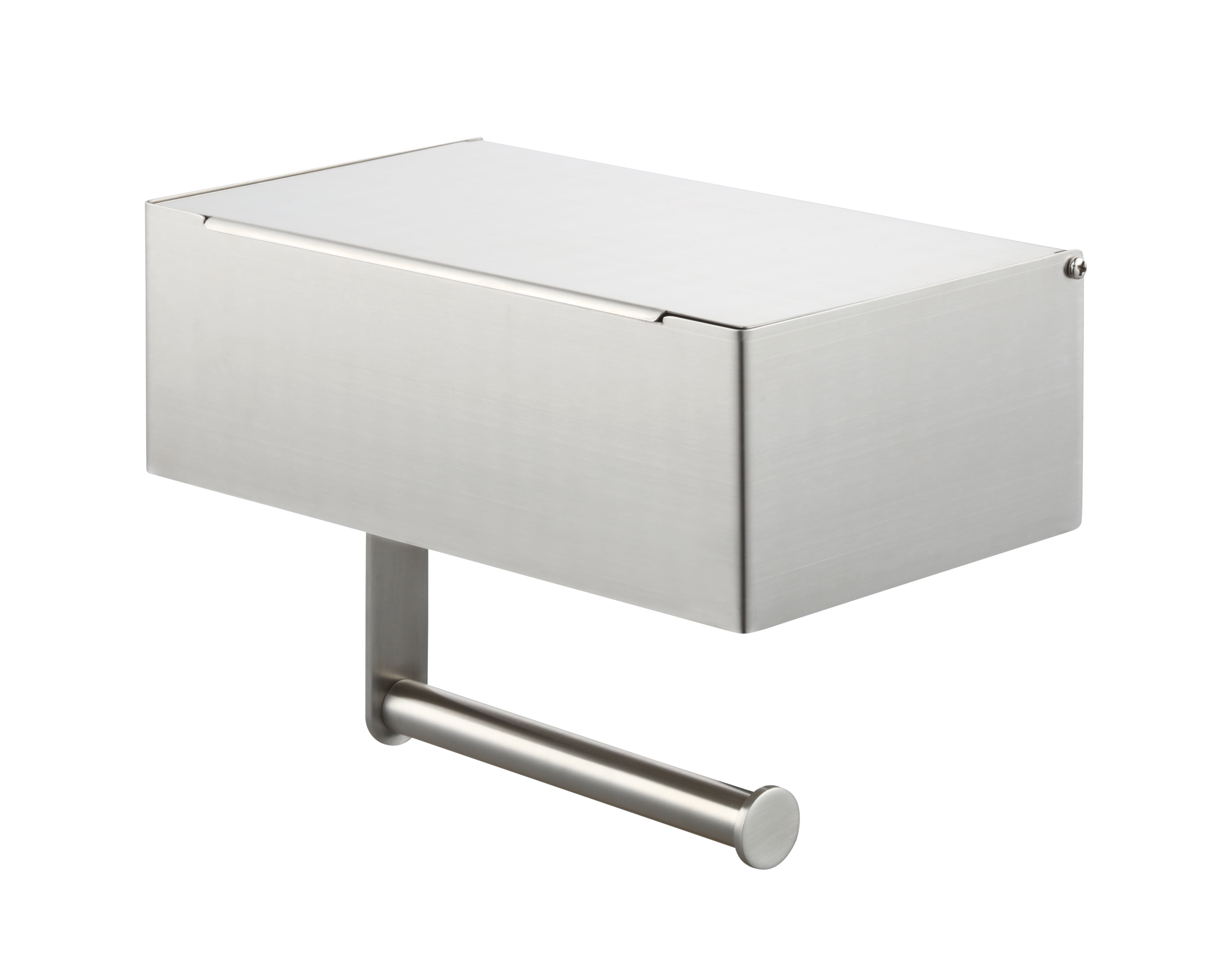 Better Homes & Gardens Toilet Paper Holder with Storage in Satin Nickel