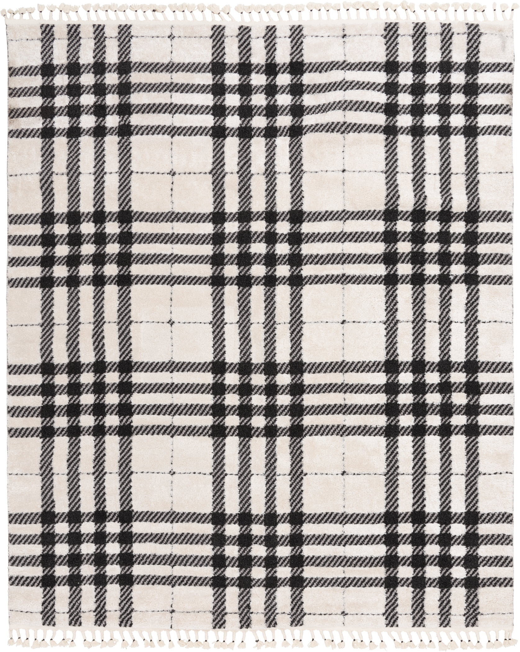 Better Homes & Gardens Transitional Plaid Indoor Area Rug, 7.83' x 9.17'