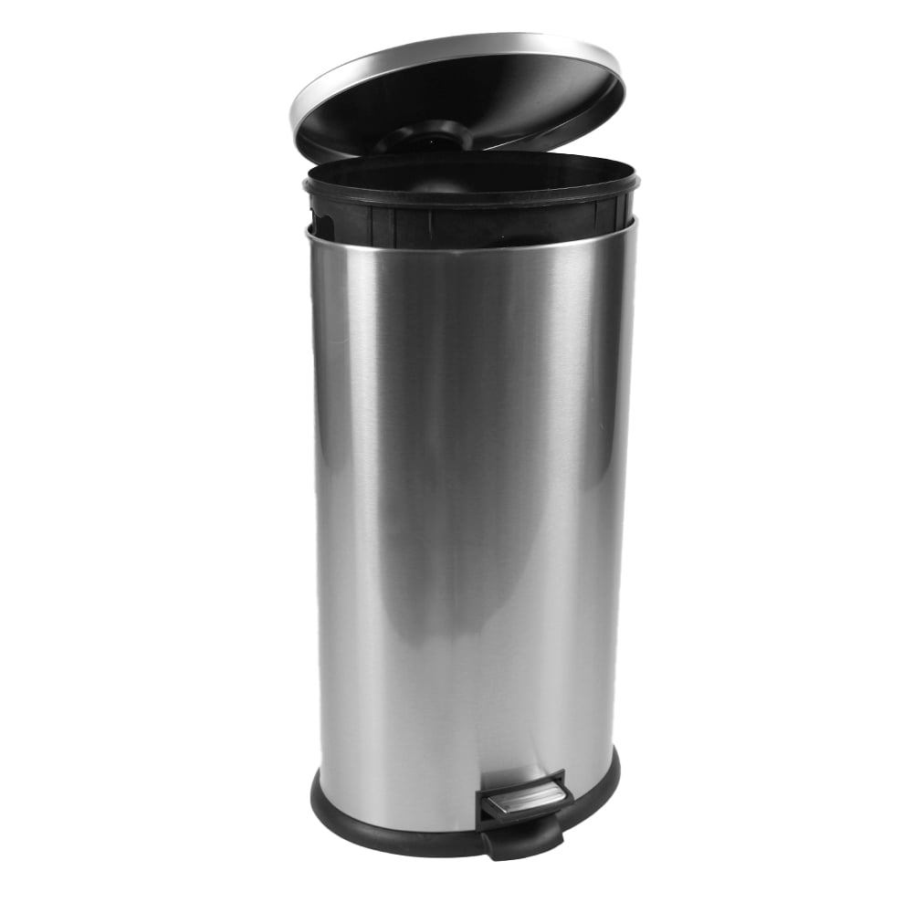 Better Homes & Gardens Trash Can, Stainless Steel 7.9 Gallon Oval Step On Trash Can