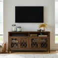 thumbnail interactive-video image 1 of Better Homes & Gardens Trellis TV Stand for TVs up to 65", Walnut, 1 of 13