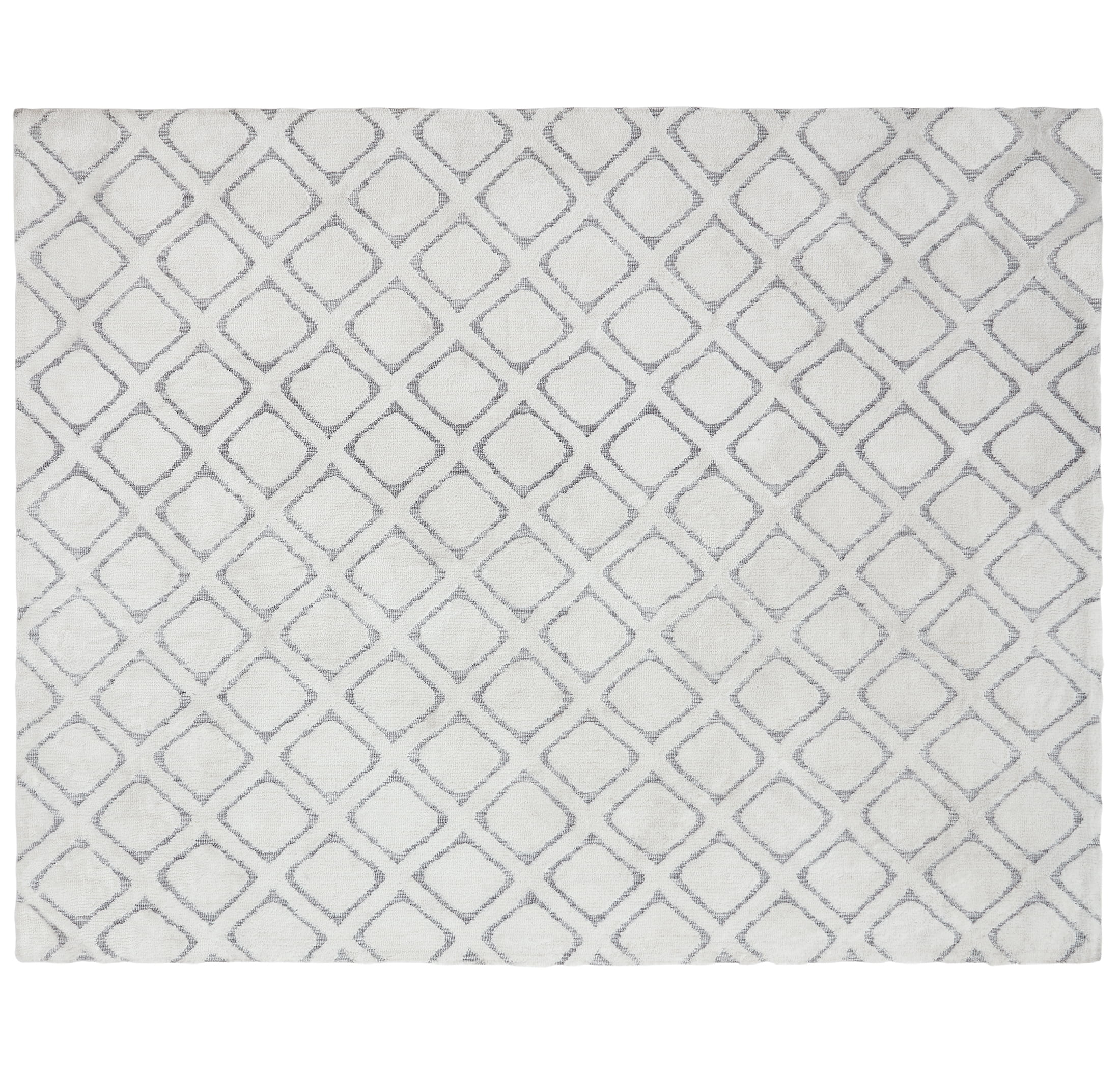 Better Homes & Gardens Tufted Diamond Indoor Area Rug, Ivory, High-Low Pile, 8' x 10'
