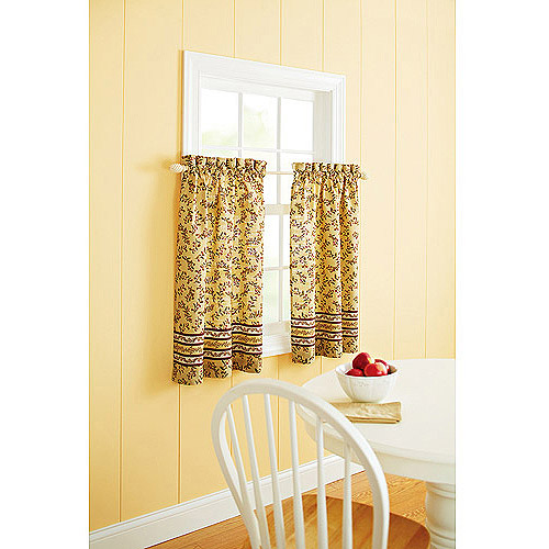 Better Homes & Gardens Tuscan Retreat Kitchen Tiers, Set of 2 or Valance - image 1 of 4