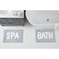 thumbnail image 1 of Better Homes & Gardens Typography Gray Microfiber Bath Rugs, 1.5' x 2.5' (2 Pieces), 1 of 9