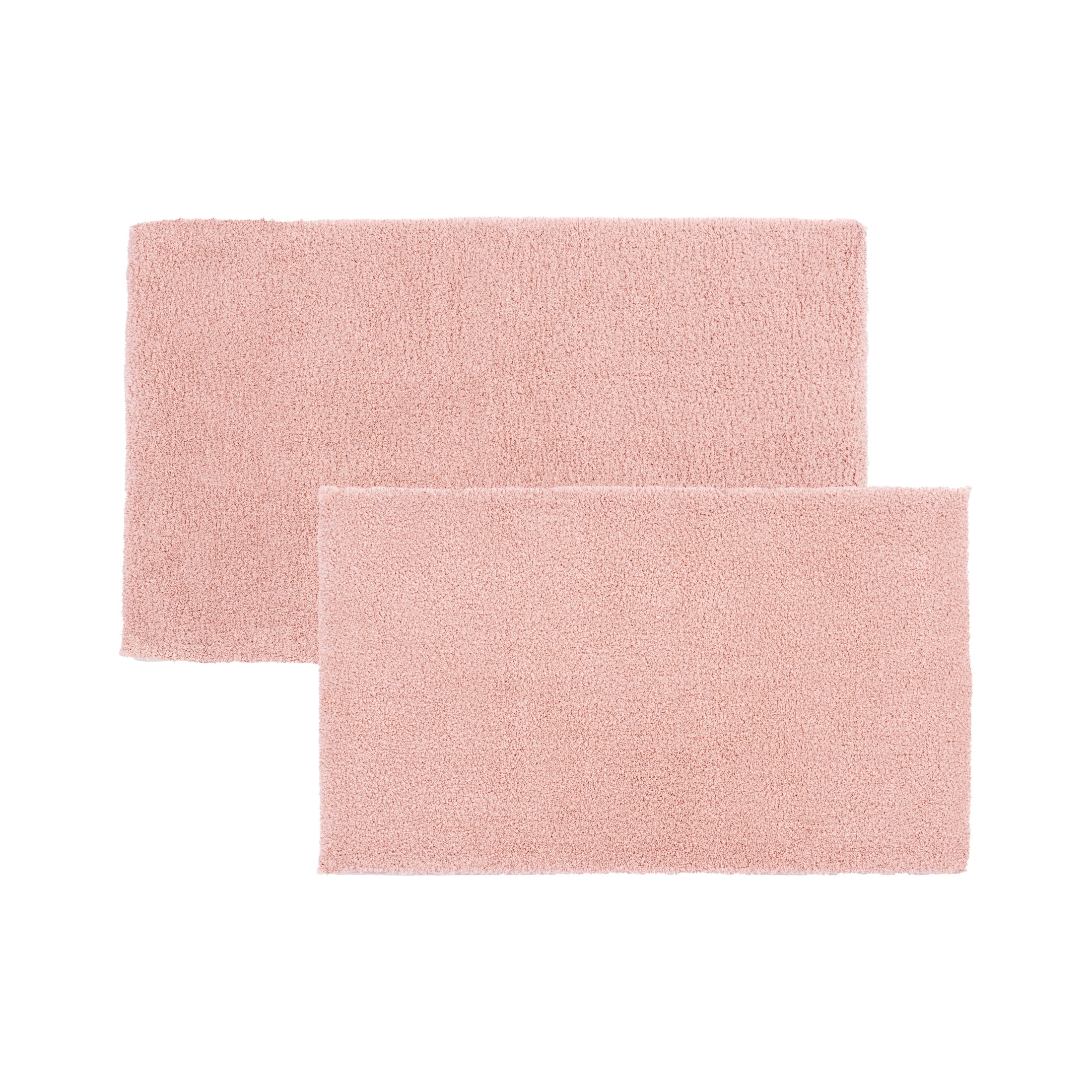 Better Homes & Gardens Ultra Soft Polyester 2 Piece Bath Rug Set , 20" x 34" and 23" x 39", Cherry Blossom