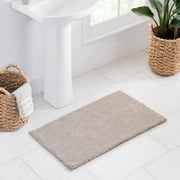 Better Homes & Gardens Ultra Soft Polyester Bath Rug, 20" x 34", Taupe Splash Heather