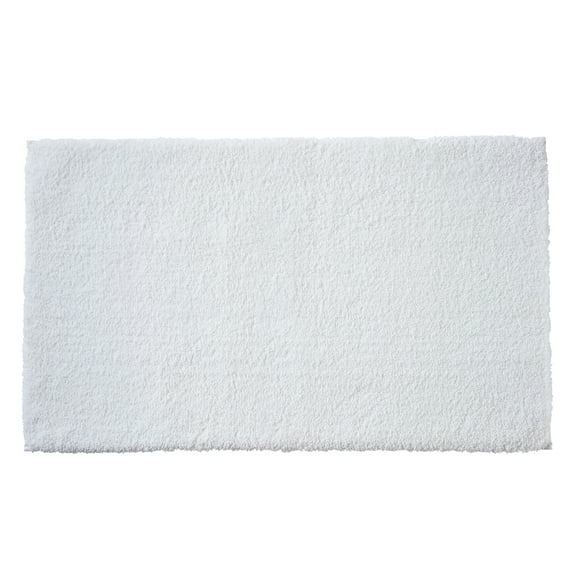 Better Homes & Gardens Ultra Soft Polyester Bath Rug, 20"x34", Arctic White