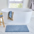 thumbnail image 1 of Better Homes & Gardens Ultra Soft Polyester Bath Rug, 20"x34", Blue Silver, 1 of 4