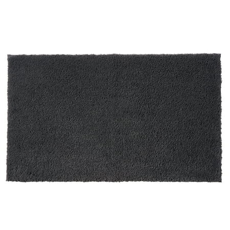 Better Homes & Gardens Ultra Soft Polyester Bath Rug, 20"x34", Grey Shadow