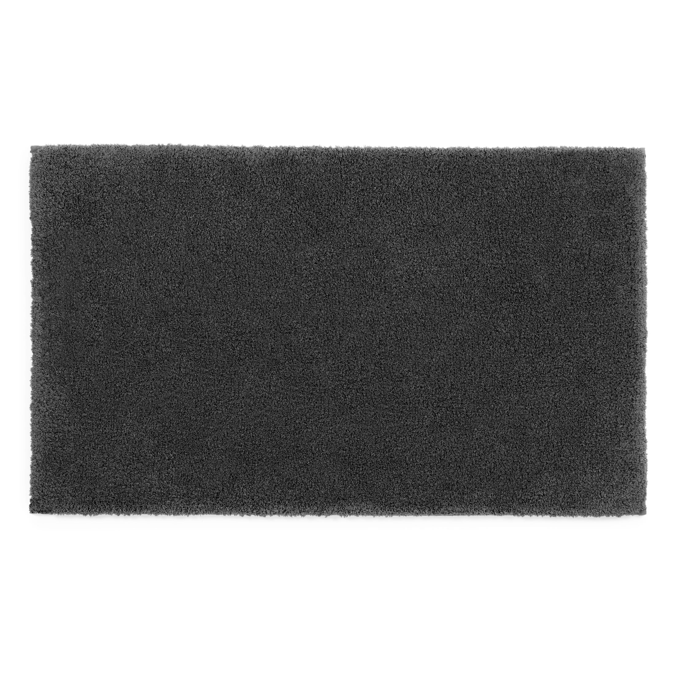 Better Homes & Gardens Ultra Soft Polyester Bath Rug, 23" x 39", Dark Grey