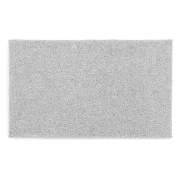 Better Homes & Gardens Ultra Soft Polyester Bath Rug, 23 x 39, Soft Silver