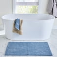 thumbnail image 1 of Better Homes & Gardens Ultra Soft Polyester Bath Rug, 23"x39", Blue Silver, 1 of 4
