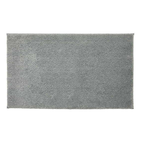 Better Homes & Gardens Ultra Soft Polyester Bath Rug, 23"x39", Grey Flannel