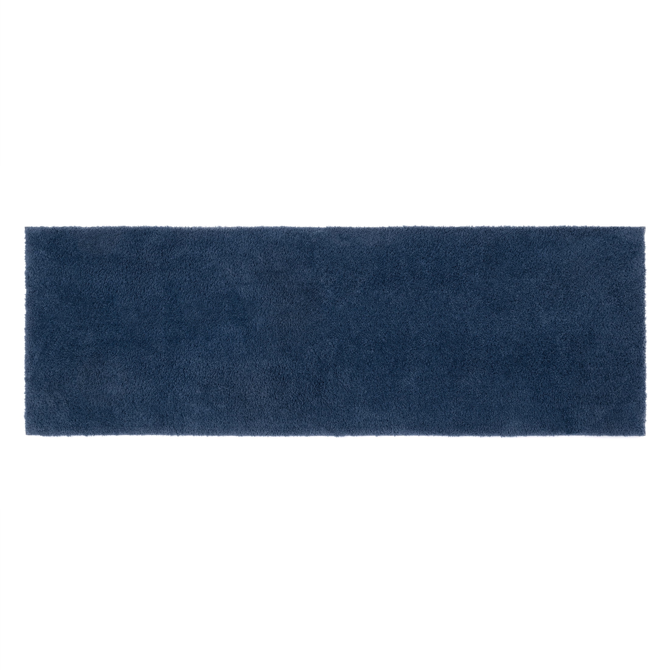 Better Homes & Gardens Ultra Soft Polyester Bath Runner Rug, 20 in x 60 in, Blue Admiral