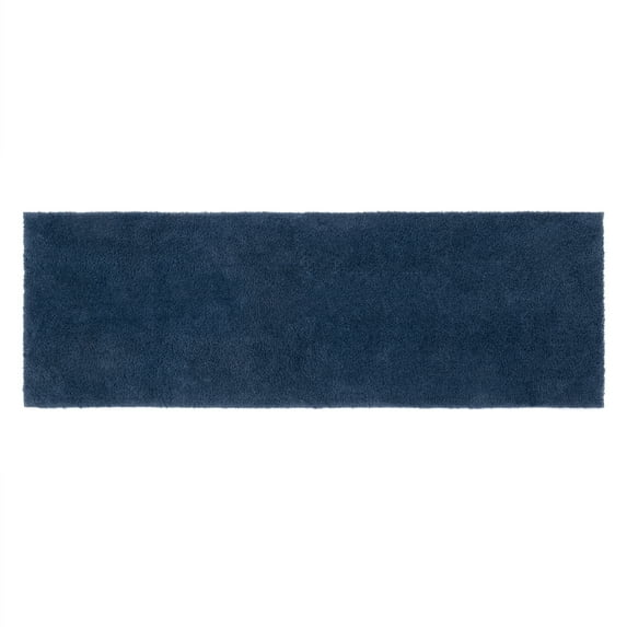 Better Homes & Gardens Ultra Soft Polyester Bath Runner Rug, 20" x 60", Blue Admiral