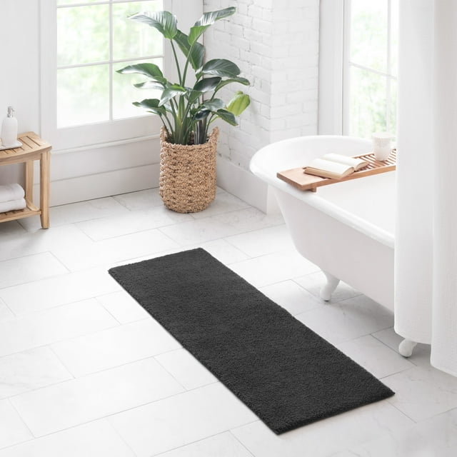 Better Homes & Gardens Ultra Soft Polyester Bath Runner Rug, 20" x 60