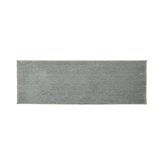 Better Homes & Gardens Ultra Soft Polyester Bath Runner Rug, 20"x60", Grey Flannel