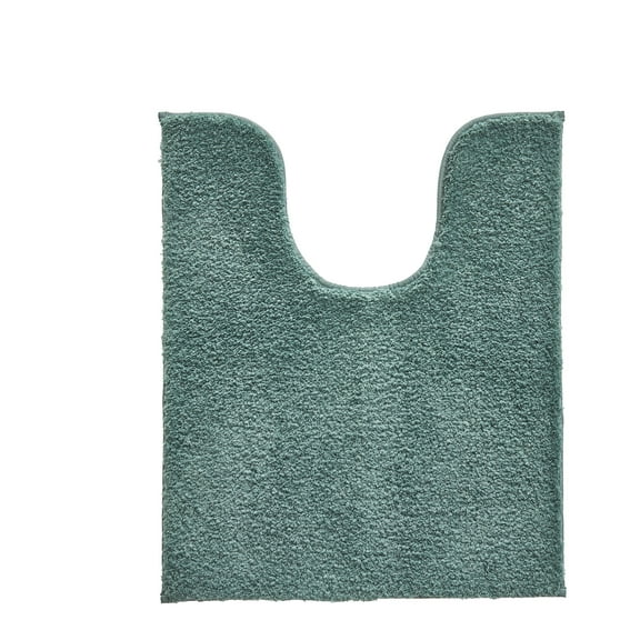 Better Homes & Gardens Ultra Soft Polyester Contour Bath Rug, 20" x 24", Green River