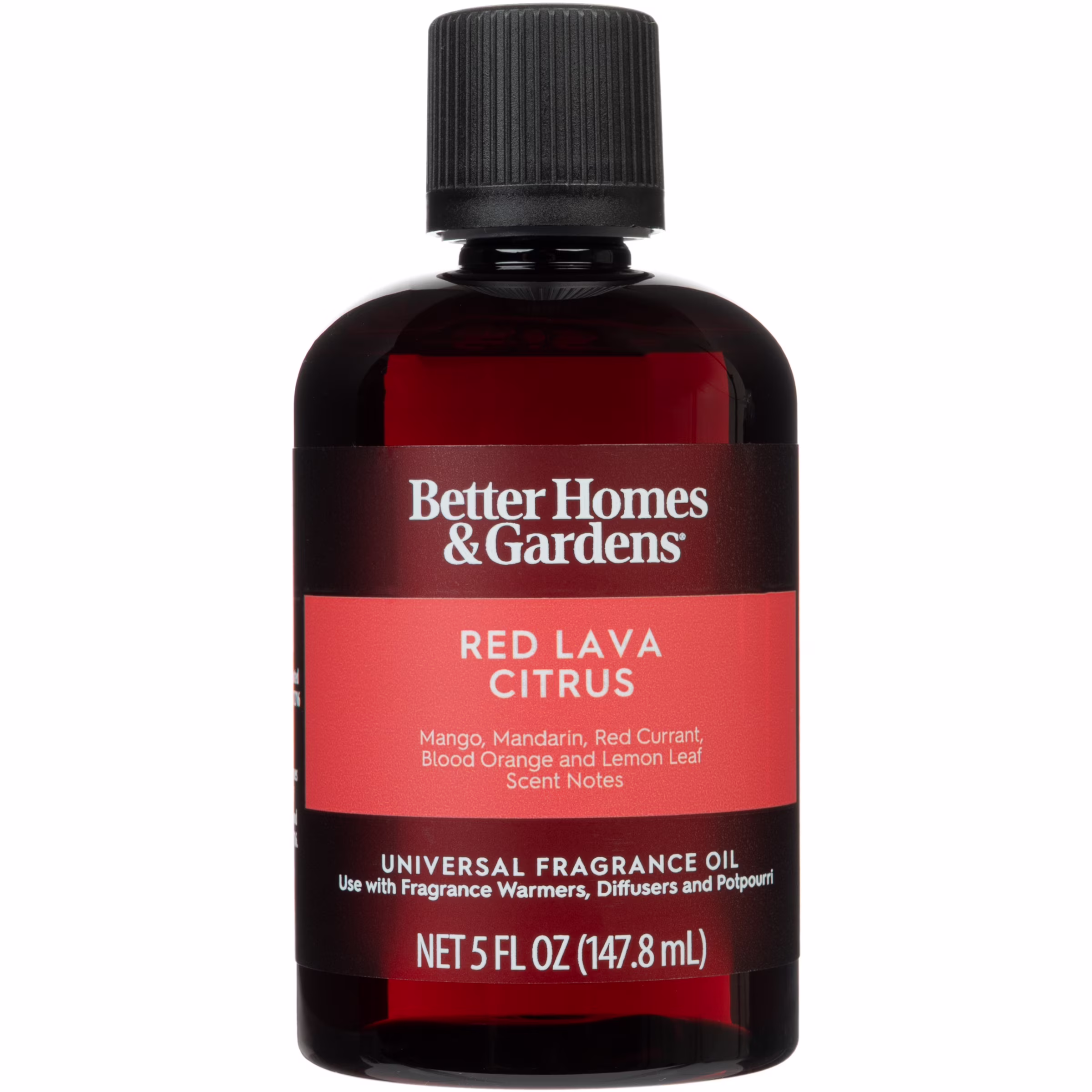 Better Homes & Gardens Universal Fragrance Oil, Red Lava & Citrus, 5 fl oz, 1 Pack for Use with Fragrance Oil