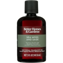 Better Homes & Gardens Universal Fragrance Oil, Sea Moss & Sage Scented, 5 fl oz, for use with Fragrance Oil Diffusers, Fragrance Warmers, Potpourri, and Wicking Fragrance Diffusers