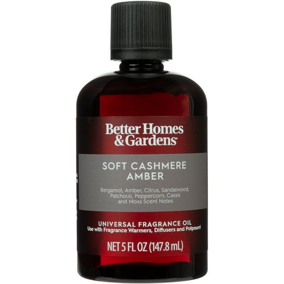 Better Homes & Gardens Universal Fragrance Oil, Soft Cashmere & Amber, 5 fl oz