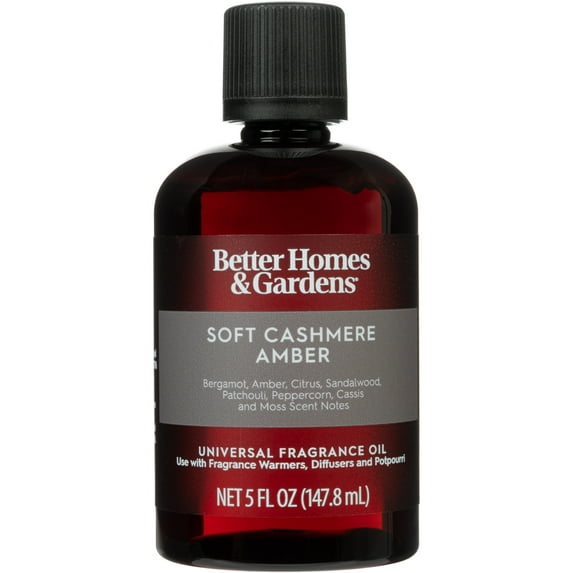 Better Homes & Gardens Universal Fragrance Oil, Soft Cashmere & Amber, 5 fl oz