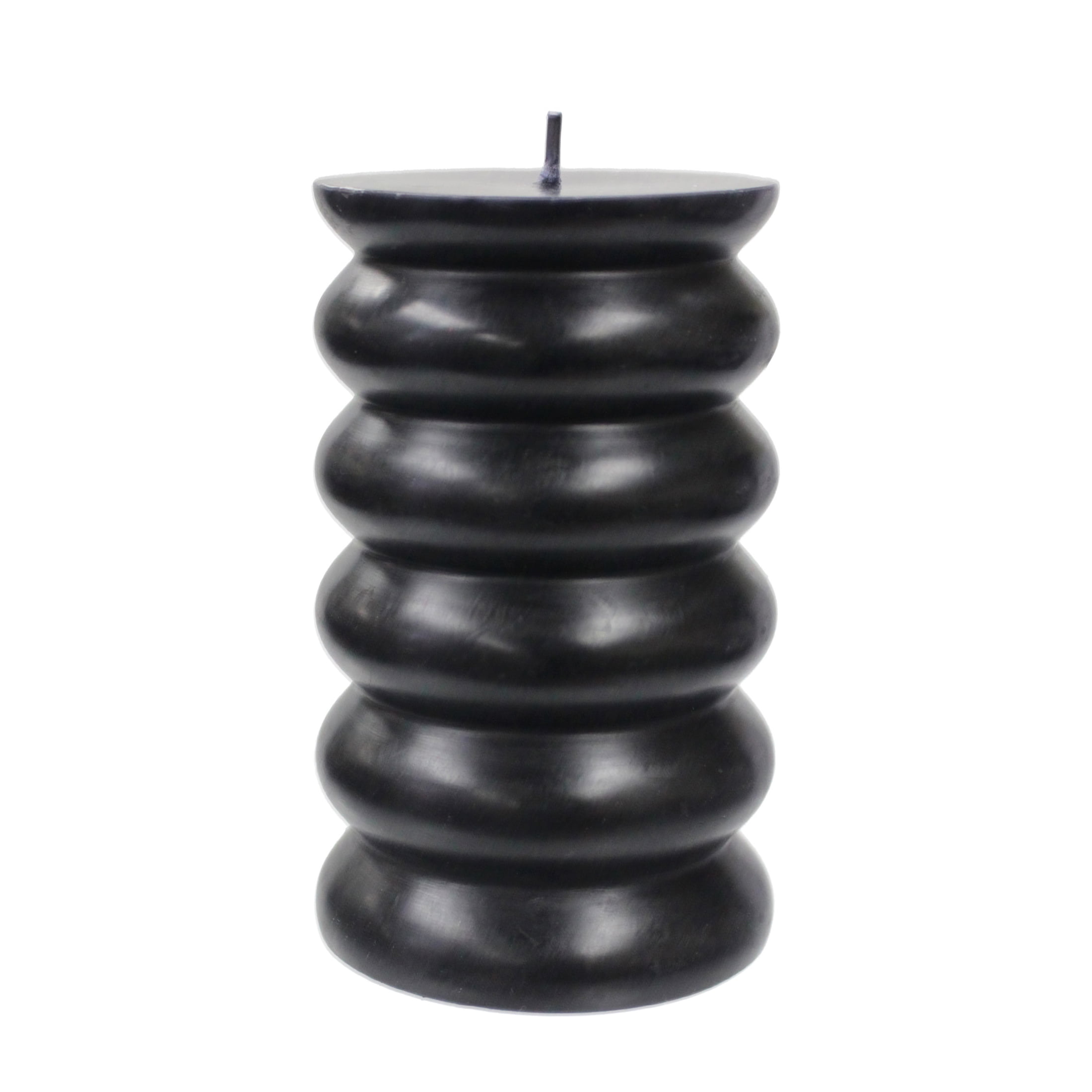 Better Homes & Gardens Unscented Bubble Pillar Candle, 3x5 Inches, Black