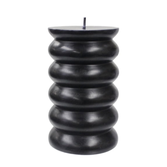 Better Homes & Gardens Unscented Bubble Pillar Candle, 3x5 Inches, Black