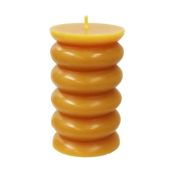 Better Homes & Gardens Unscented Bubble Pillar Candle, 3x5 Inches, Orange