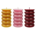 thumbnail image 1 of Better Homes & Gardens Unscented Pillar Candles, 3-Pack, 3x5 Inches, Orange, Pink, Red, 1 of 7