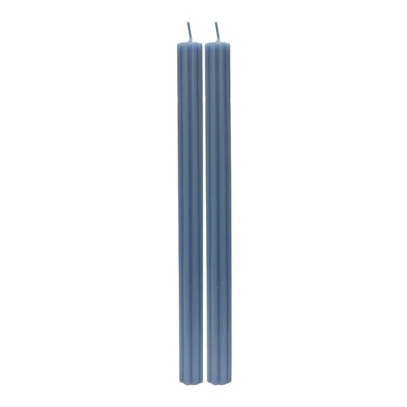 Better Homes & Gardens Unscented Taper Candles, Blue, 2-Pack, 11 Inches Height