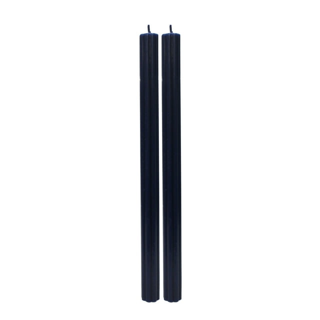 Better Homes & Gardens Unscented Taper Candles, Dark Blue, 2-Pack, 11 Inches Height