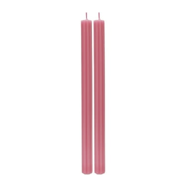 Better Homes & Gardens Unscented Taper Candles, Pink, 2-Pack, 11 Inches Height
