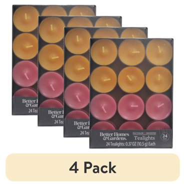 Tea Lights Hyoola Pure Beeswax Tea Light Candles - 12 Pack Unscented (4 Hour Burn) Tea Lights Candles