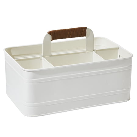 Better Homes & Gardens- Vanilla White Iron Carry-All Caddy