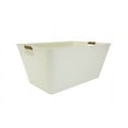 thumbnail image 1 of Better Homes & Gardens - Vanilla White Rectangle Galvanized Beverage Tub BH24100108690M1, 21.96" L x 14.96" W x 10" H, 1 of 6