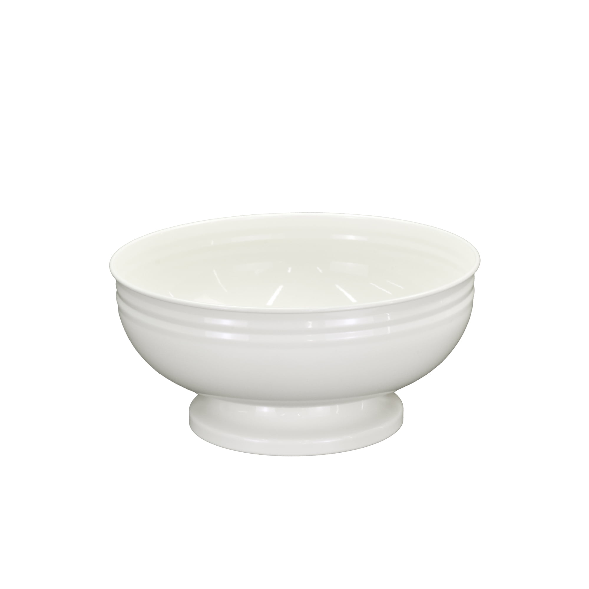 Better Homes & Gardens - Vanilla White Steel Serve Bowl BH25100135206J1, 11.73 in x 5.51 in H