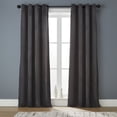 thumbnail image 1 of Better Homes & Gardens Velvet Grommet Blackout Single Curtain Panel, Grey, 52" x 84", 1 of 7