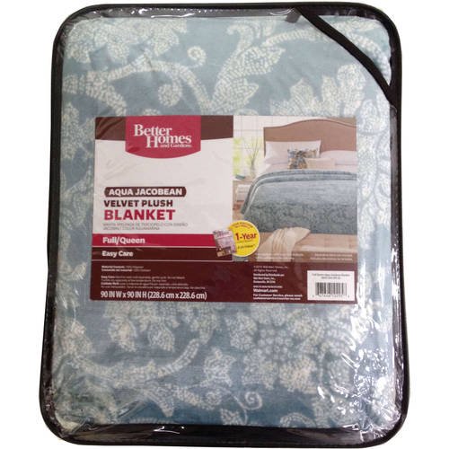 Better Homes & Gardens Velvet Plush 108" x 90" Blanket, 1 Each