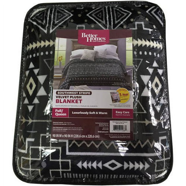 Better Homes & Gardens Velvet Plush Blanket, 1 Each