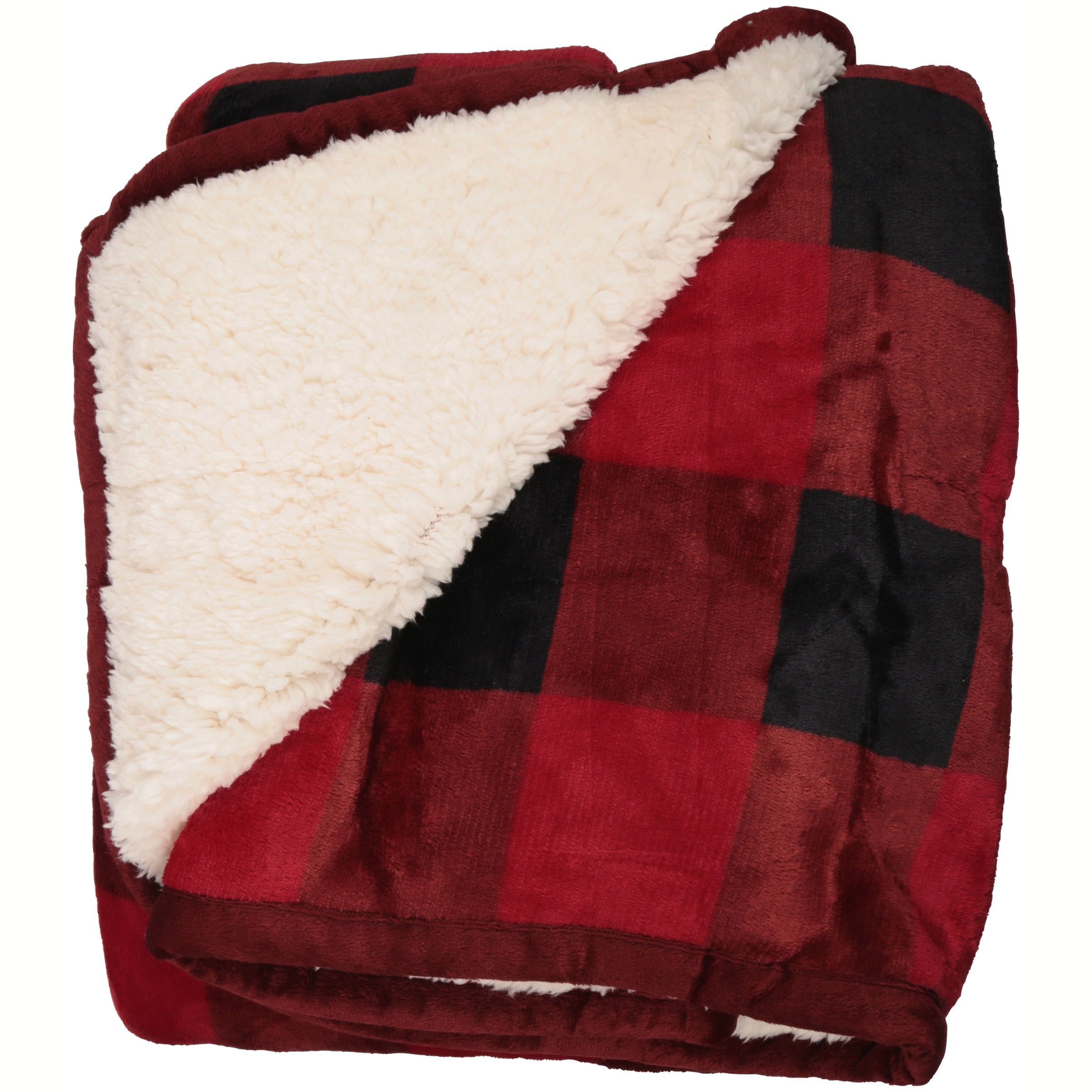 Better Homes Gardens Velvet Plush Reverse to Sherpa Throw Blanket 1 Each Walmart
